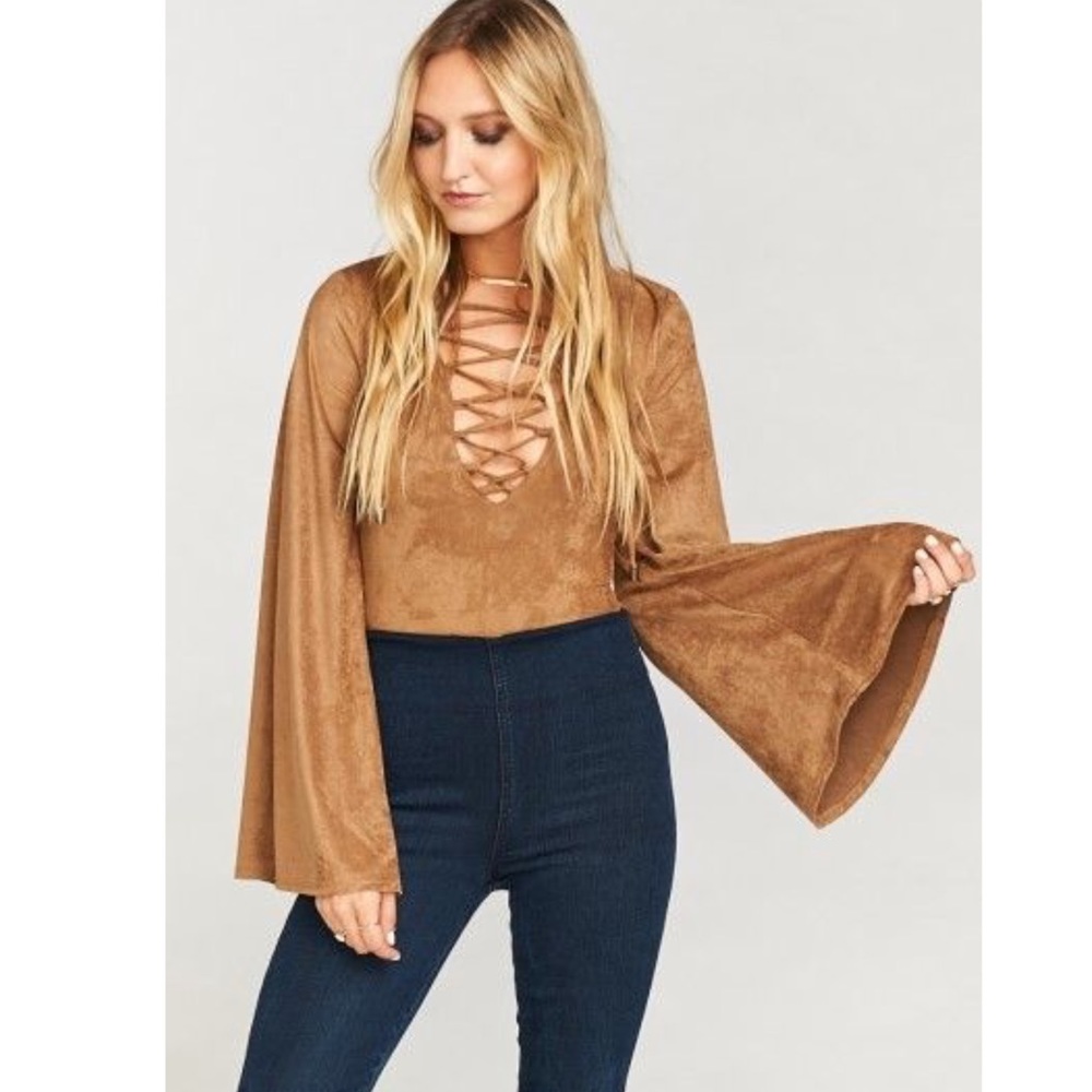 Show me your mumu Louisiana lace up bodysuit